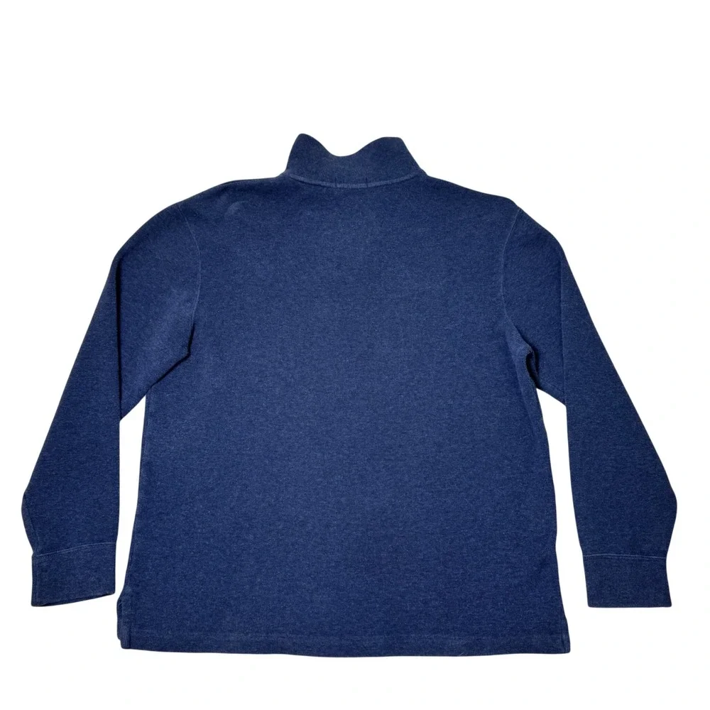 Polo Ralph Lauren Men's 1/4 Zip Pullover Sweatshirt Blue Size L Preppy
